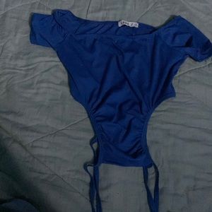 Medium size Love J blue top